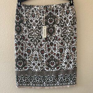 Max Studio Skirt Size Small Pencil Skirt Pull on Stretch Lined Comfy Boho NWT